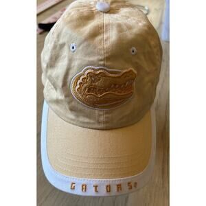 Florida Gators Hat Yellow White RARE Baseball Hat Gator Logo Gamewear Vintage